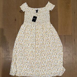 Forever 21 Floral Dress in Yellow and White